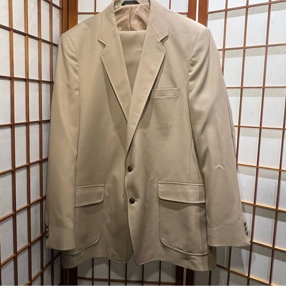 Vintage Suits & Blazers Vintage Tan Mens Suit Poshmark